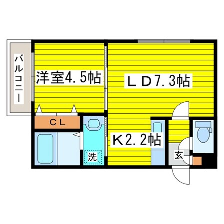 元町駅 徒歩1分 4階の物件間取画像